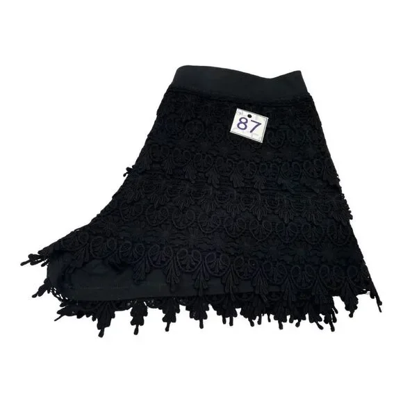 Express Small Black Lace/Crochet Shorts - Picture 3 of 8